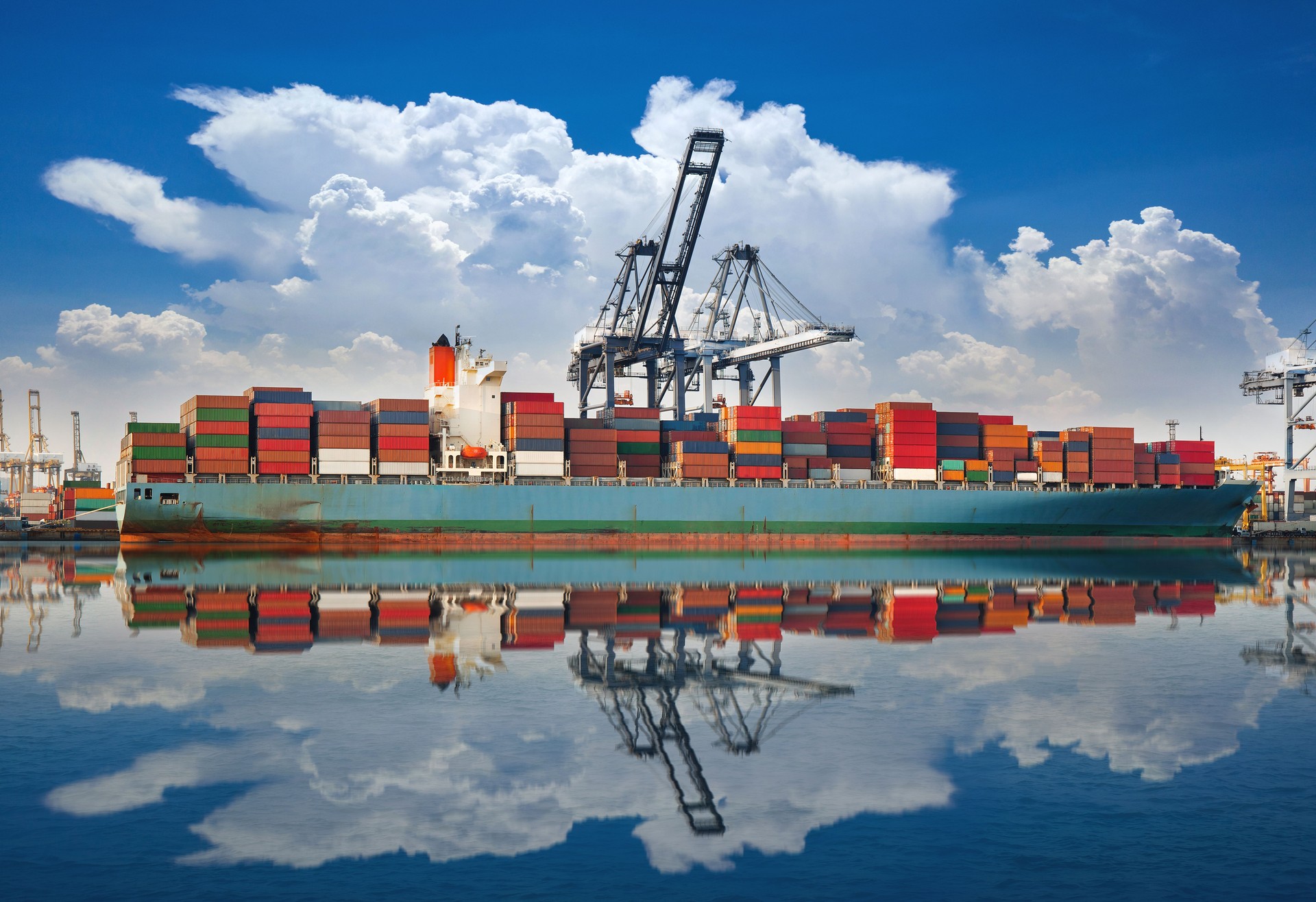 Logistics import-export and global transportation Industrial