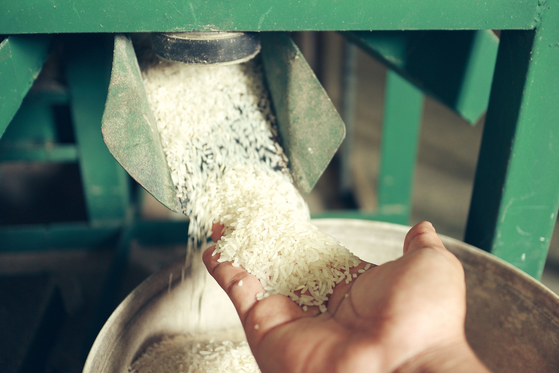 vintage rice milling machine